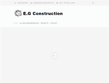 Tablet Screenshot of eg-construction.com
